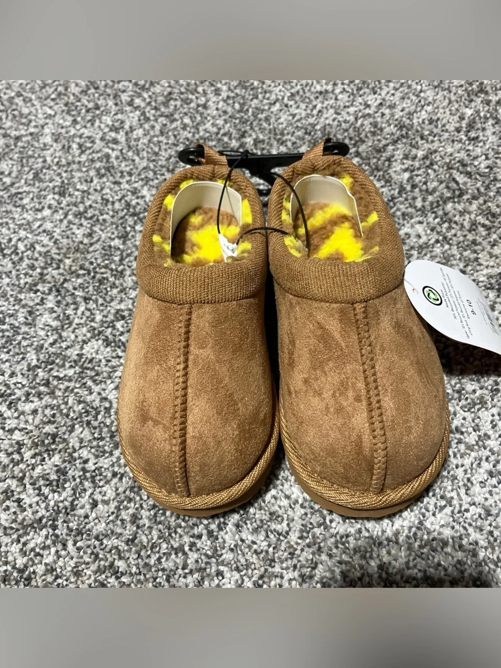 NWT Wonder Nation Toddler Girls Slippers Clog Cozy Sz 9-10